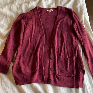 Madewell Maroon Cardigan